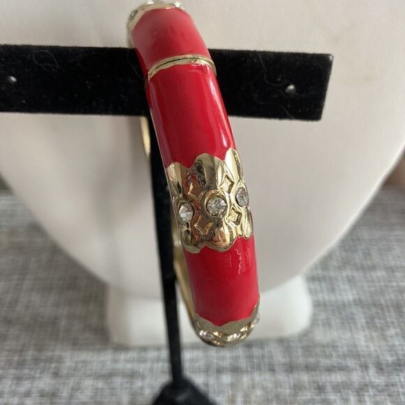 Bangels NWOT Gray, pink or Red with Rhinestone details - Picture 5 of 8